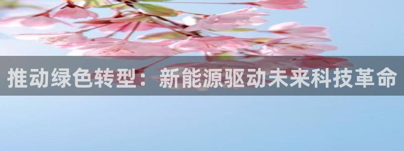 球盟会网址:推动绿色转型:新能源驱动未来 球盟会网址:推动绿色转型:新能源驱动未来